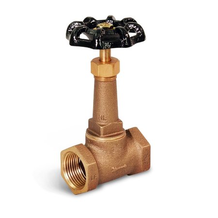 EVERFLOW FIP Long Bonnet Stop Valve, Brass 3/4" 43342-NL